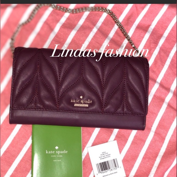 Kate Spade Milou Briar Lane Quilted Wristlet - Picture 1 of 8